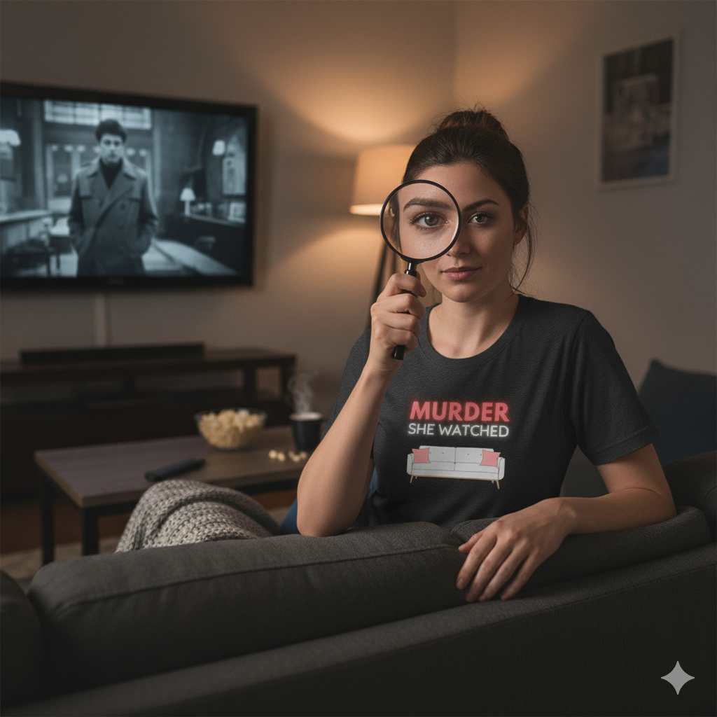 Murder She Watched Logo Tee